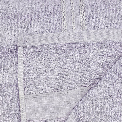 Astrogram Sagittarius Zodiac 100% Cotton Bath Towel, 500 GSM, Embroidered, Light Violet
