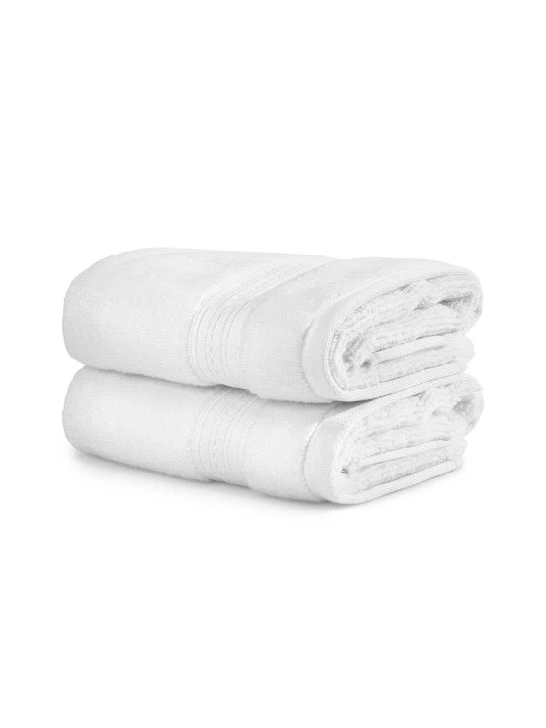 Opulent 100% Cotton Hand Towel, 550 GSM, Solid, White