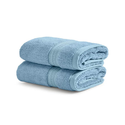 Opulent 100% Cotton Hand Towel, 550 GSM, Solid, Blue