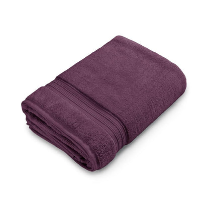 Opulent 100% Cotton Bath Towel, 550 GSM, Solid, Dark Violet