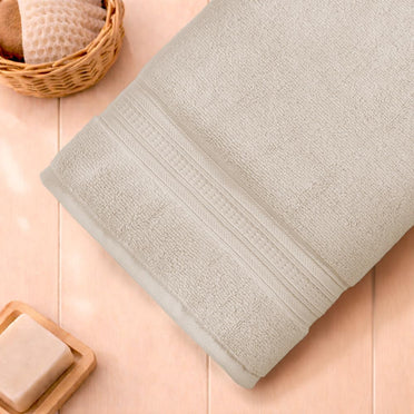 Opulent 100% Cotton Bath Towel, 550 GSM, Solid, Light Yellow