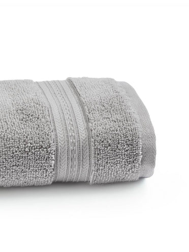 Opulent 100% Cotton Hand Towel, 550 GSM, Solid, Light Grey