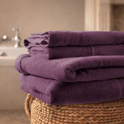Opulent 100% Cotton Bath Towel, 550 GSM, Solid, Dark Violet