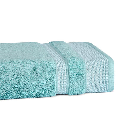 Aqua Green - Light Green 100% Cotton Bath Towel - Hygro By Spaces