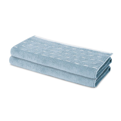 Airsoft 100% Cotton Hand Towel Set (2 Pcs), 450 GSM, Solid, Light Blue