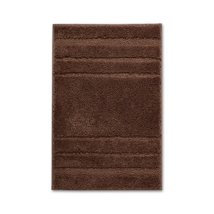 Airsoft Polyester Small Bath Mat, 1552 GSM, Solid, Dark Brown