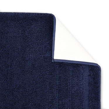 Airsoft Polyester Large Bath Mat, 1539 GSM, Solid, Navy