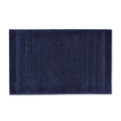 Airsoft Polyester Large Bath Mat, 1539 GSM, Solid, Navy