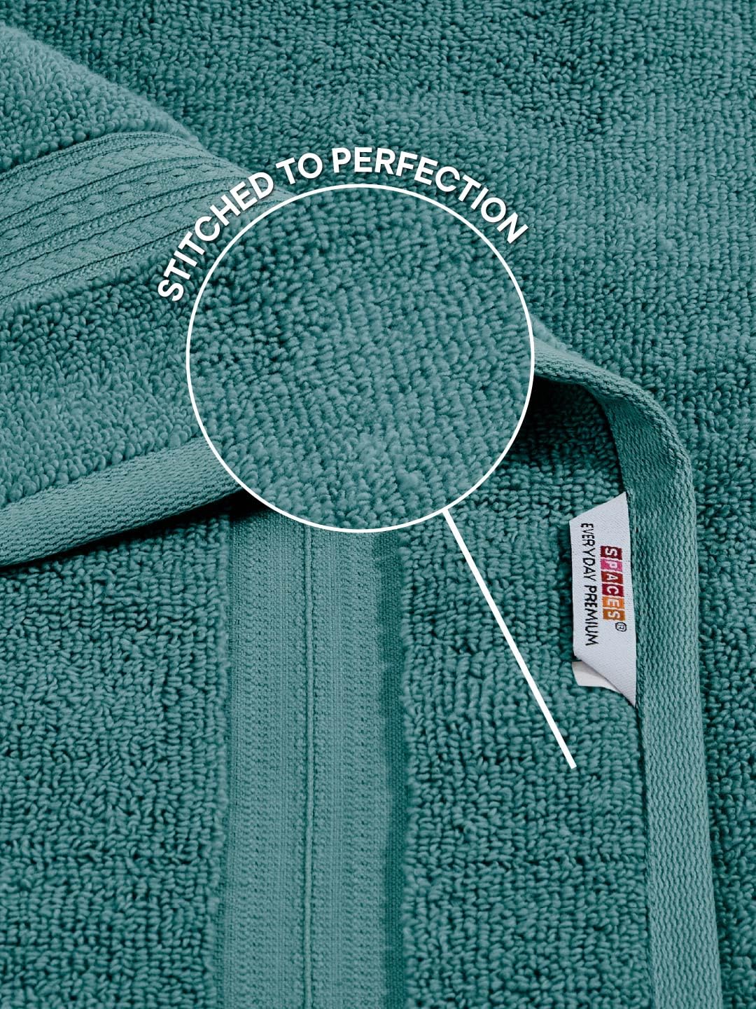 Opulent 100% Cotton Hand Towel, 550 GSM, Solid, Teal