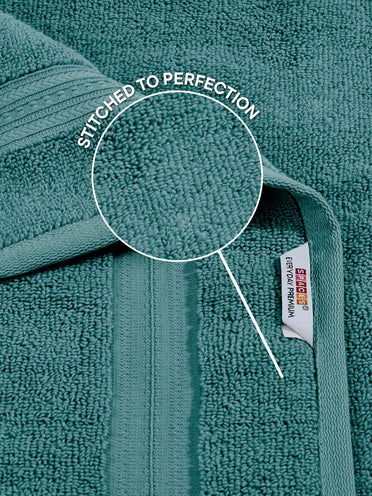 Opulent 100% Cotton Hand Towel, 550 GSM, Solid, Teal