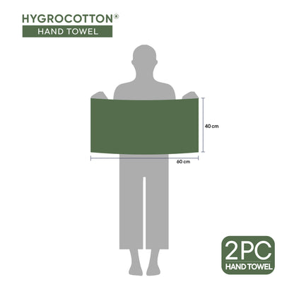 Hygro Hygro Cotton Hand Towel, 600 GSM, Solid, Light Green