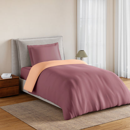 Essentials 100% Cotton Single Quilt, 170 TC, Solid, Buff