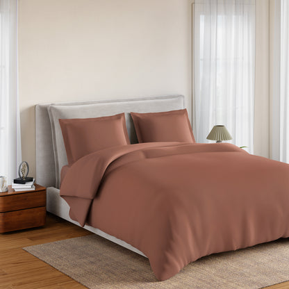 Essentials 100% Cotton Double Quilt, 170 TC, Solid, Mocha Mousse