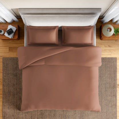 Essentials 100% Cotton Double Quilt, 170 TC, Solid, Mocha Mousse