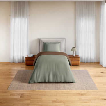 Essentials 100% Cotton Single Quilt, 170 TC, Solid, Bruchetta