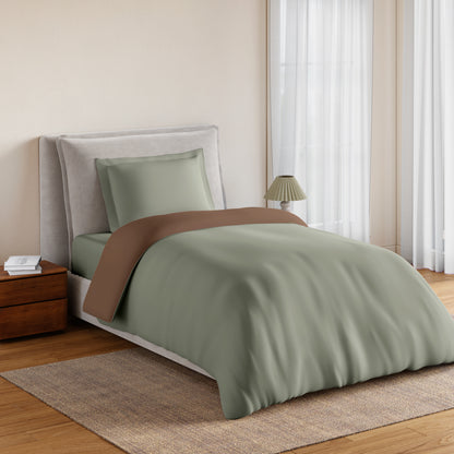 Essentials 100% Cotton Single Quilt, 170 TC, Solid, Bruchetta