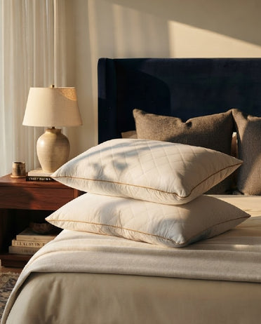 Solid White Quilted Pillows (Pack of 2) by Spaces