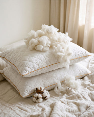 Solid White Quilted Pillows (Pack of 2) by Spaces