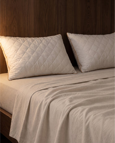 Solid White Quilted Pillows (Pack of 2) by Spaces