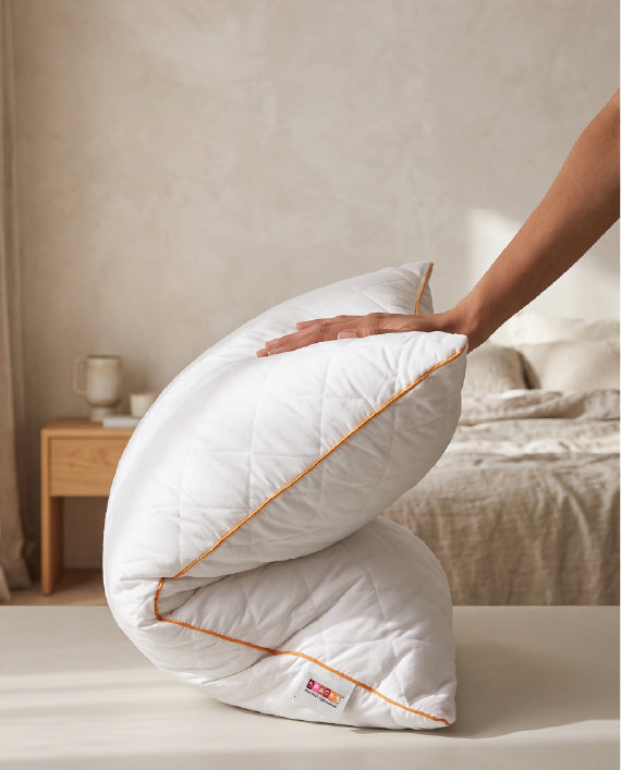 Solid White Quilted Pillows (Pack of 2) by Spaces