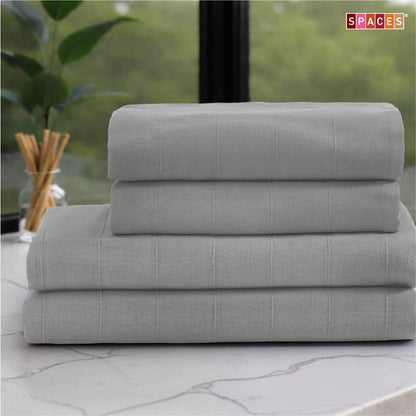 Freshlite 100% Cotton Bath Towel, 250 GSM, Solid, Dark Grey