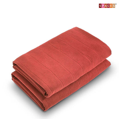Freshlite 100% Cotton Bath Towel, 250 GSM, Solid, Red