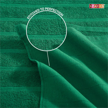 Freshlite 100% Cotton Bath Towel, 250 GSM, Solid, Green