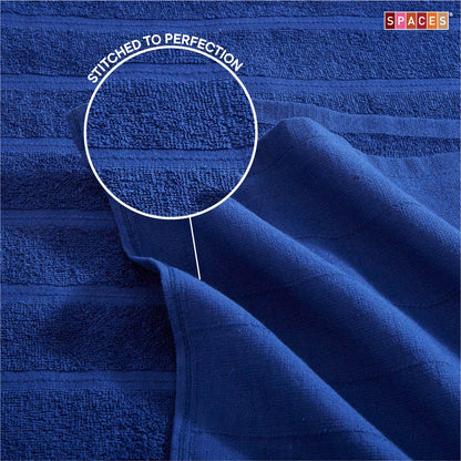 Freshlite 100% Cotton Bath Towel, 250 GSM, Solid, Navy