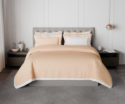 Solid Cream - Light Yellow Hygro Cotton King Size Bedsheet - Hygro By Spaces