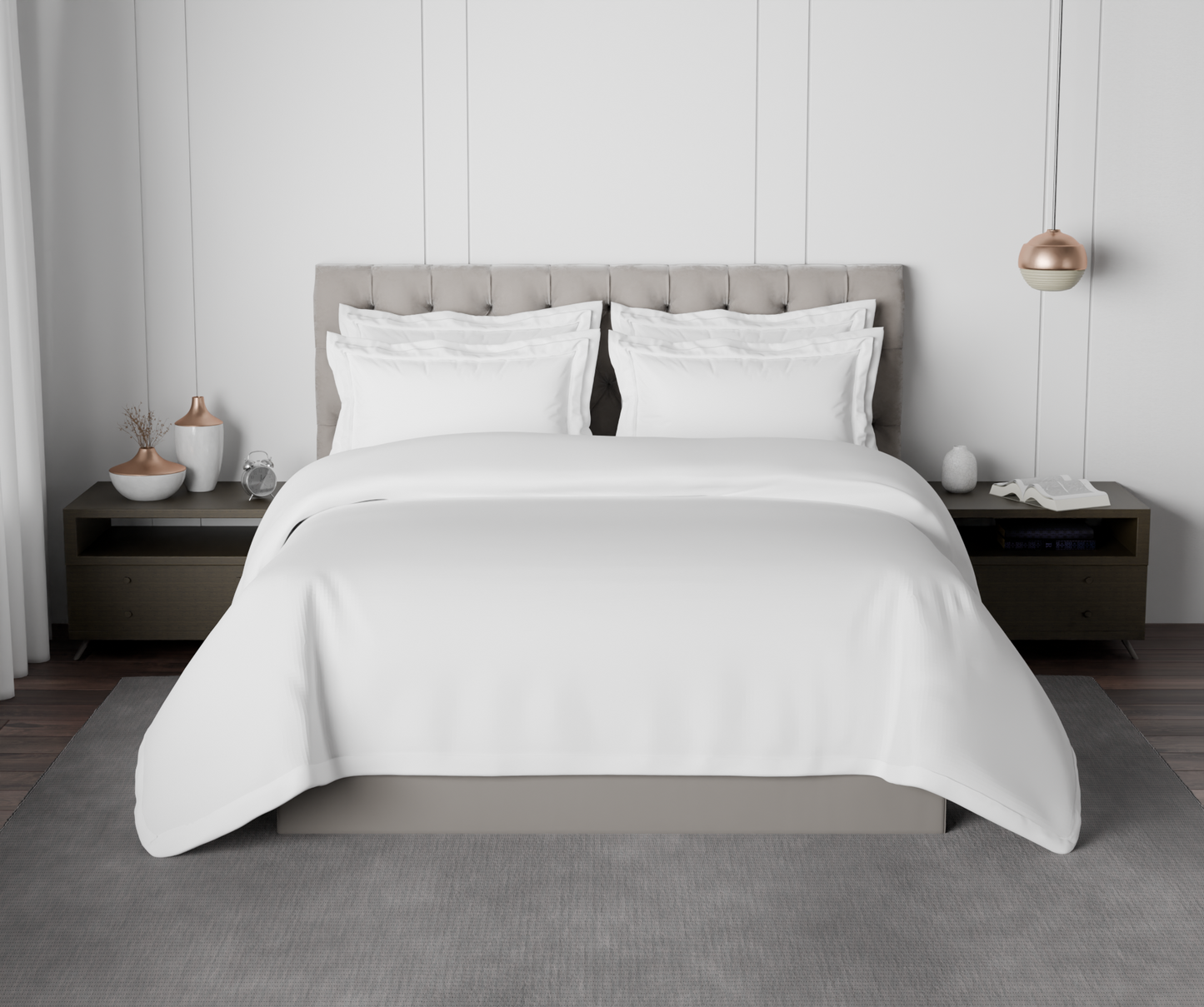 Solid White Hygro Cotton King Size Bedsheet - Hygro By Spaces