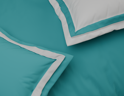 Solid Aqua Green - Light Green Hygro Cotton King Size Bedsheet - Hygro By Spaces