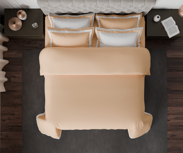 Solid Cream - Light Yellow Hygro Cotton King Size Bedsheet - Hygro By Spaces