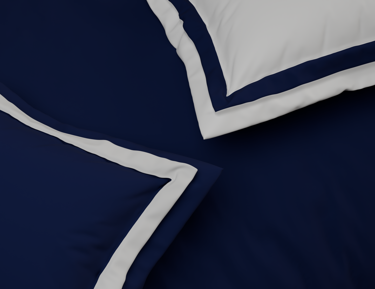 Solid Midnight Blue - Dark Blue Hygro Cotton King Size Bedsheet - Hygro By Spaces