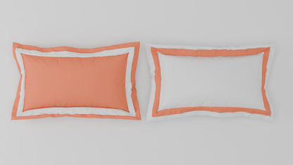 Solid Coral - Coral Hygro Cotton King Size Bedsheet - Hygro By Spaces