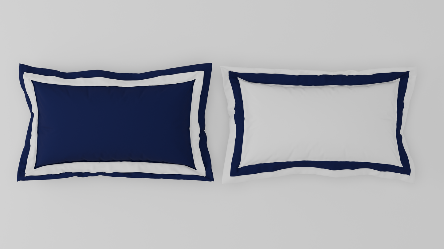 Solid Midnight Blue - Dark Blue Hygro Cotton King Size Bedsheet - Hygro By Spaces