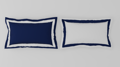 Solid Midnight Blue - Dark Blue Hygro Cotton King Size Bedsheet - Hygro By Spaces