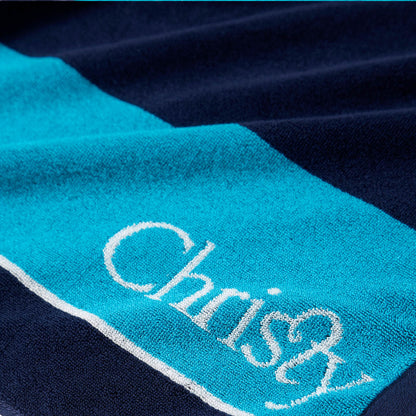 Wimbledon 2022 Midnight Turquo 100% Cotton Bath Towel