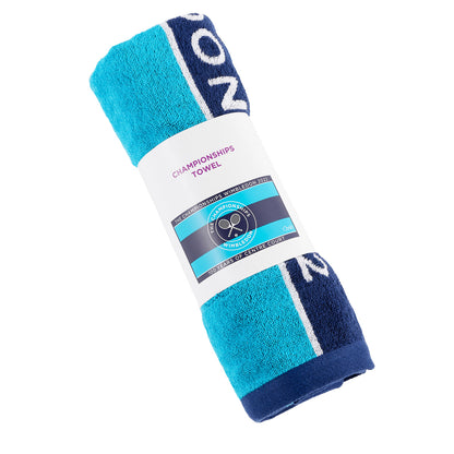 Wimbledon 2022 Midnight Turquo 100% Cotton Bath Towel