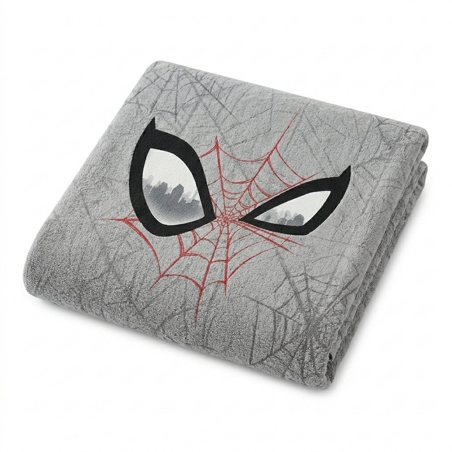 Teenz 100% Cotton Bath Towel, 450 GSM, Character, Grey