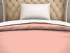 Solid Coral/White - Coral 100% Cotton Shell Single Quilt / AC Comforter - Hygro By Spaces