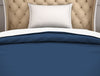 Solid Navy Blue/White 100% Cotton Shell Single Quilt / AC Comforter - Hygro By Spaces