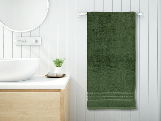 Welspun Quik Dry 100% Cotton Large Towel-Green