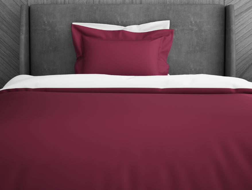 Solid Sangaria - Dark Violet 100% Cotton Single Duvet Cover - Hygro By Spaces