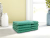 Classic Mint - 4 Piece 100% Cotton Face Towel Set - Anti Bacterial By Welspun