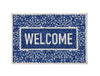 Unwinders Welcome Mat Nylon Foot Mats Small - Blue