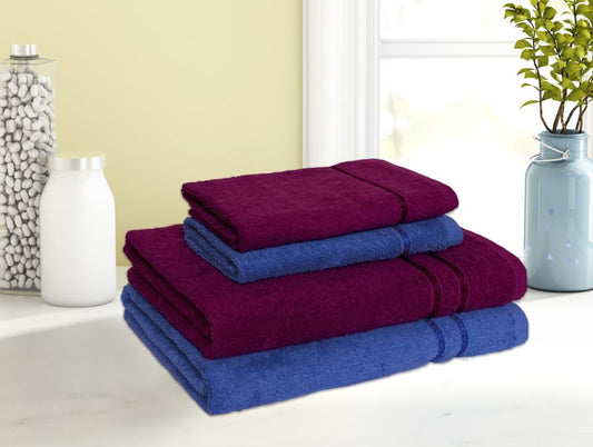 SPACES Seasons Multicolour Textured Cotton Towel Set - Set of 10