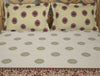 Ornate Beige 100% Cotton Double Bedsheet - Atrium Plus By Spaces