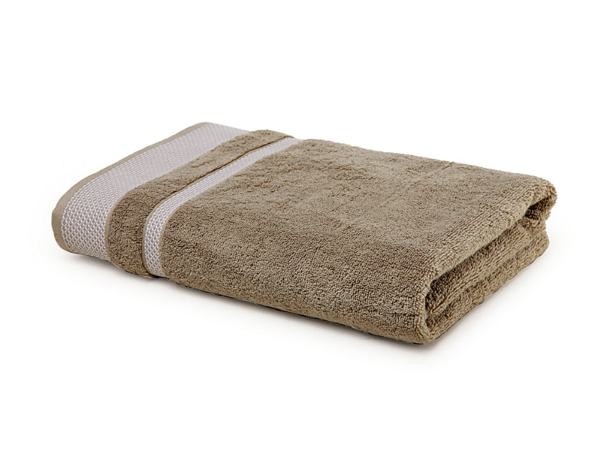 Taupe - Brown 100% Cotton Bath Towel - Hygro By Spaces