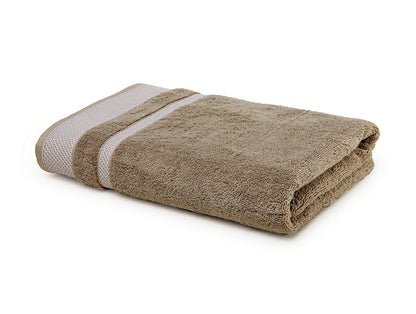 Taupe - Brown 100% Cotton Bath Towel - Hygro By Spaces