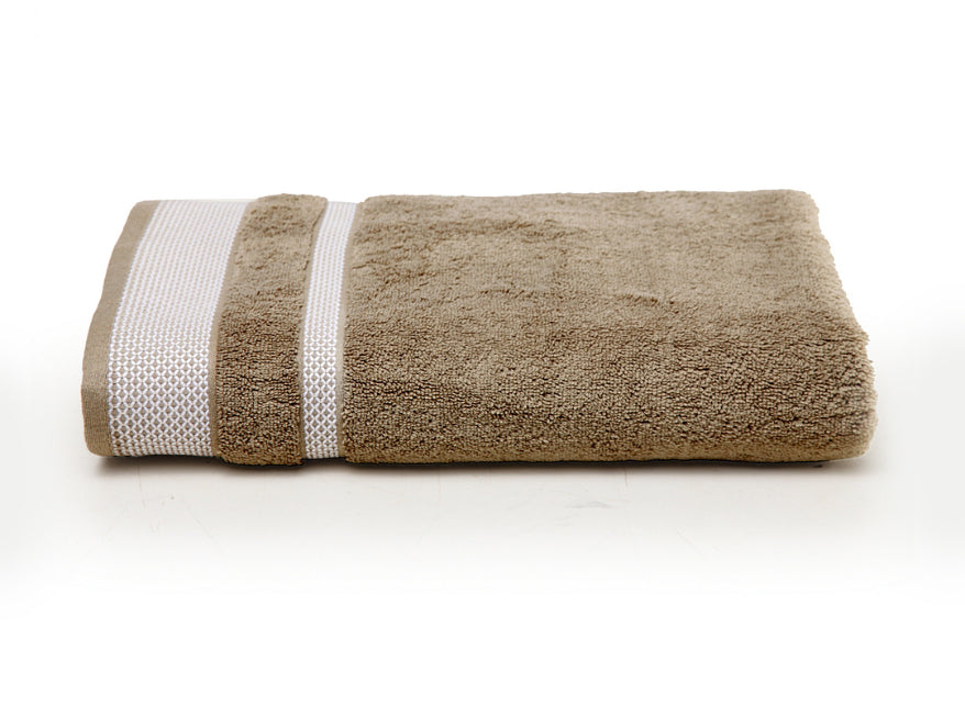 Taupe - Brown 100% Cotton Bath Towel - Hygro By Spaces